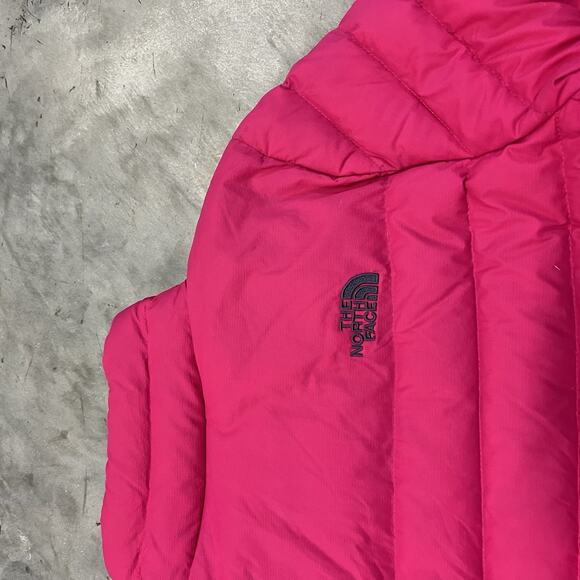The North Face 700 Pro Down Puffer Jacket Womens Small Lightweight Pink Quilted - Picture 7 of 9